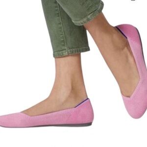 ROTHYS The Flat Retired Begonia Pink Round Toe Size 10